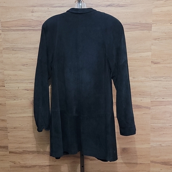 DANIER black suede leather duster extra small TP - Picture 5 of 6